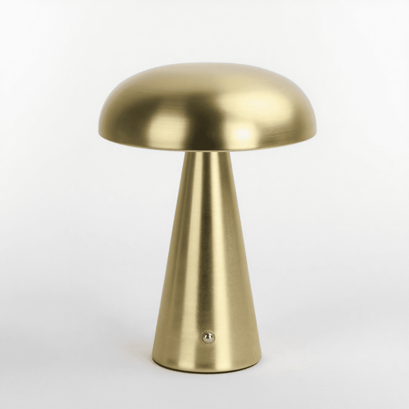 Modern Brass Mushroom Table Lamp
